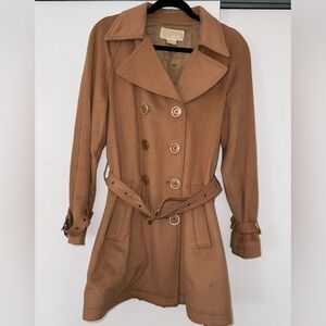 Michael Kors Tan Trench Coat‎
